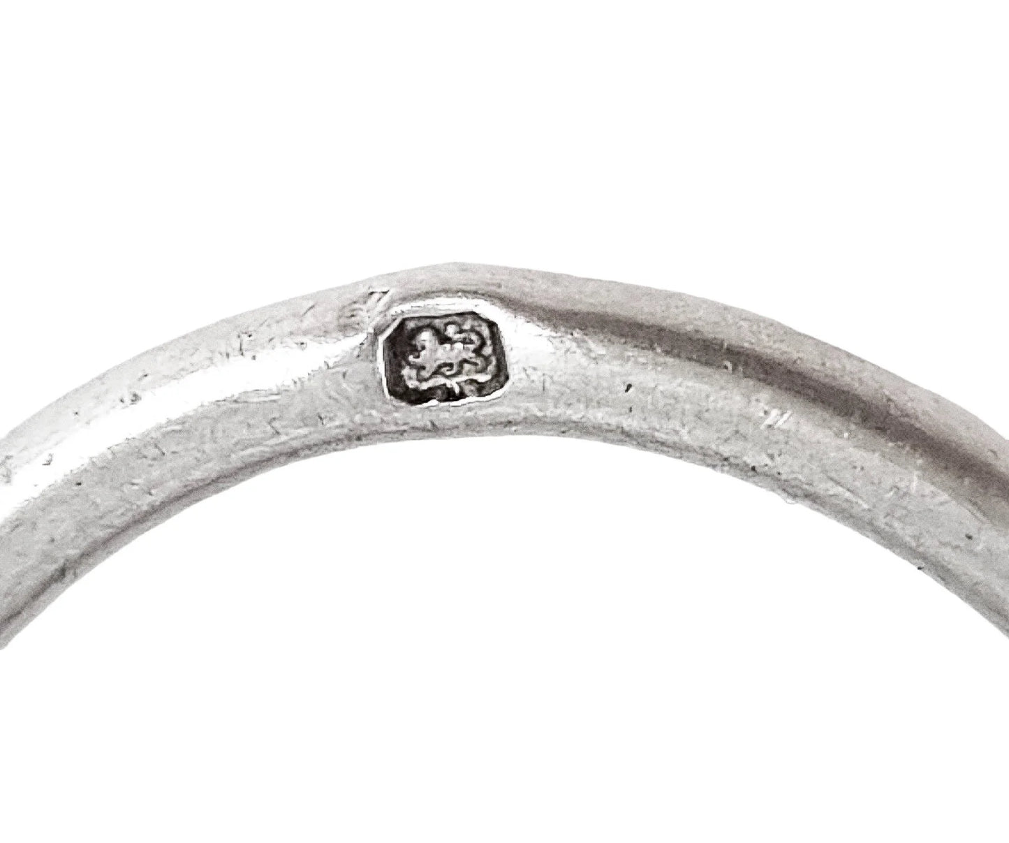 George V sterling silver coin purse evening bag finger ring chain, vacant cartouche