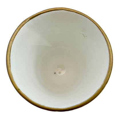 George III Spode porcelain sky blue cylindrical miniature spill vase / matchpot