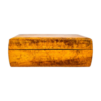 Art Deco walnut table cigarette holder / card box / vide poche