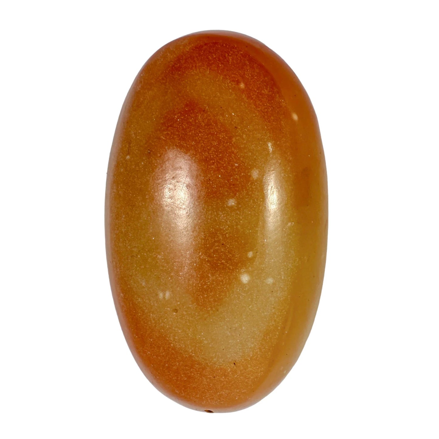 Qing Dynasty hand carved Chinese yellow Shoushan Stone boulder / paperweight