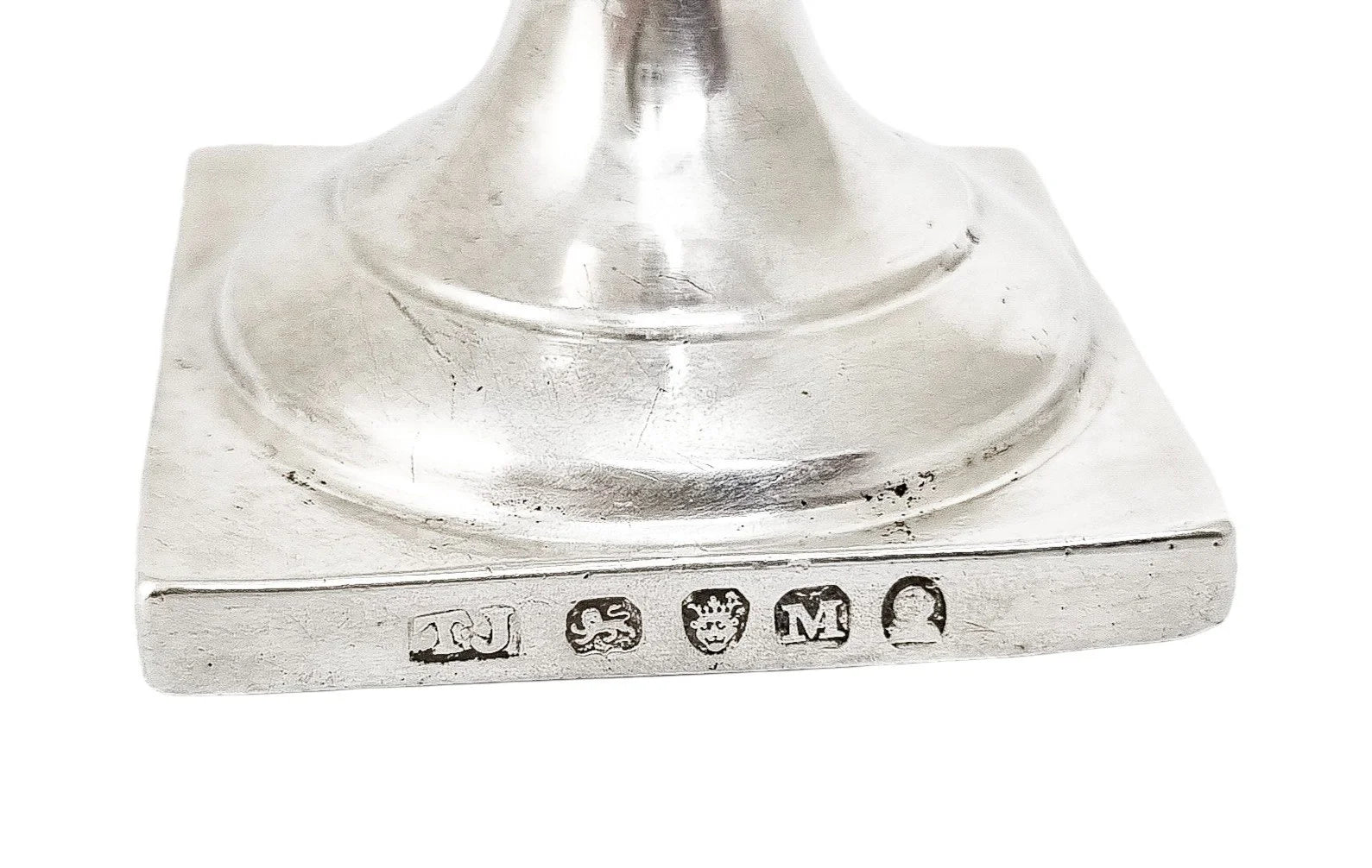 George III Thomas Johnson sterling silver sugar spice caster / muffineer, 1807