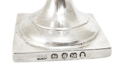 George III Thomas Johnson sterling silver sugar spice caster / muffineer, 1807