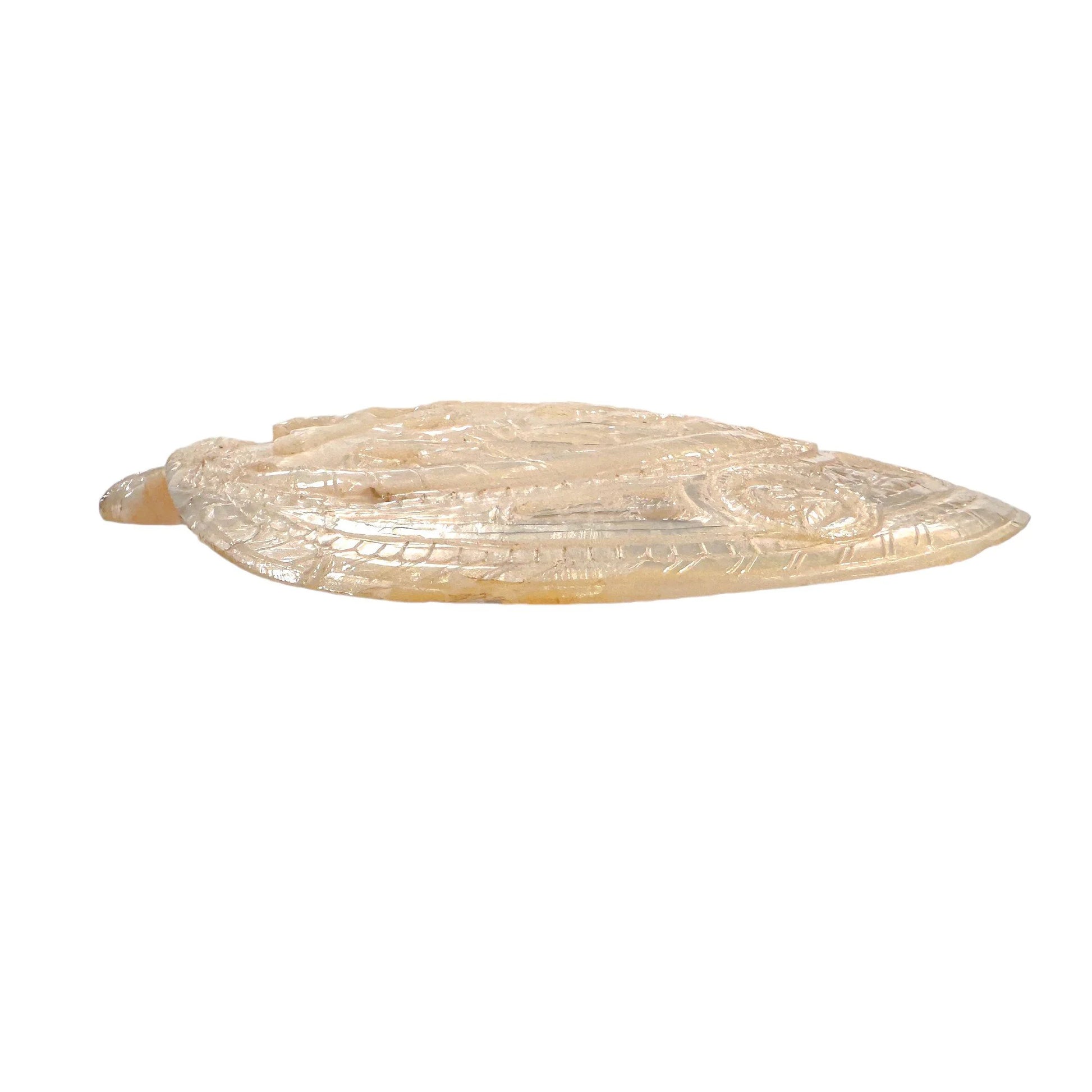 19th century pilgrim's souvenir from The Holy Land, mother of pearl carved shell of Jesus' Resurrection