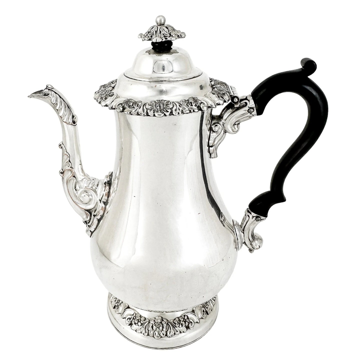 1770's George III Old Sheffield plate large pear-shaped coffeepot