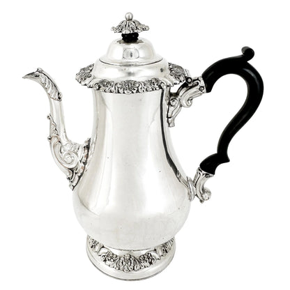1770's George III Old Sheffield plate large pear-shaped coffeepot