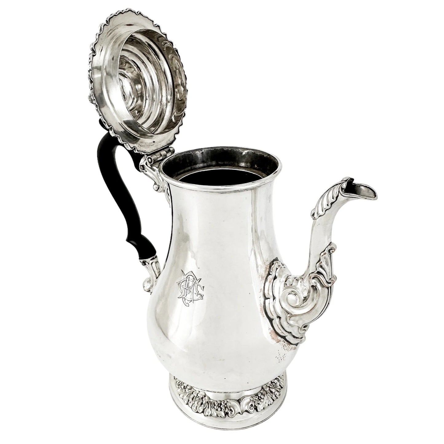 1770's George III Old Sheffield plate large pear-shaped coffeepot