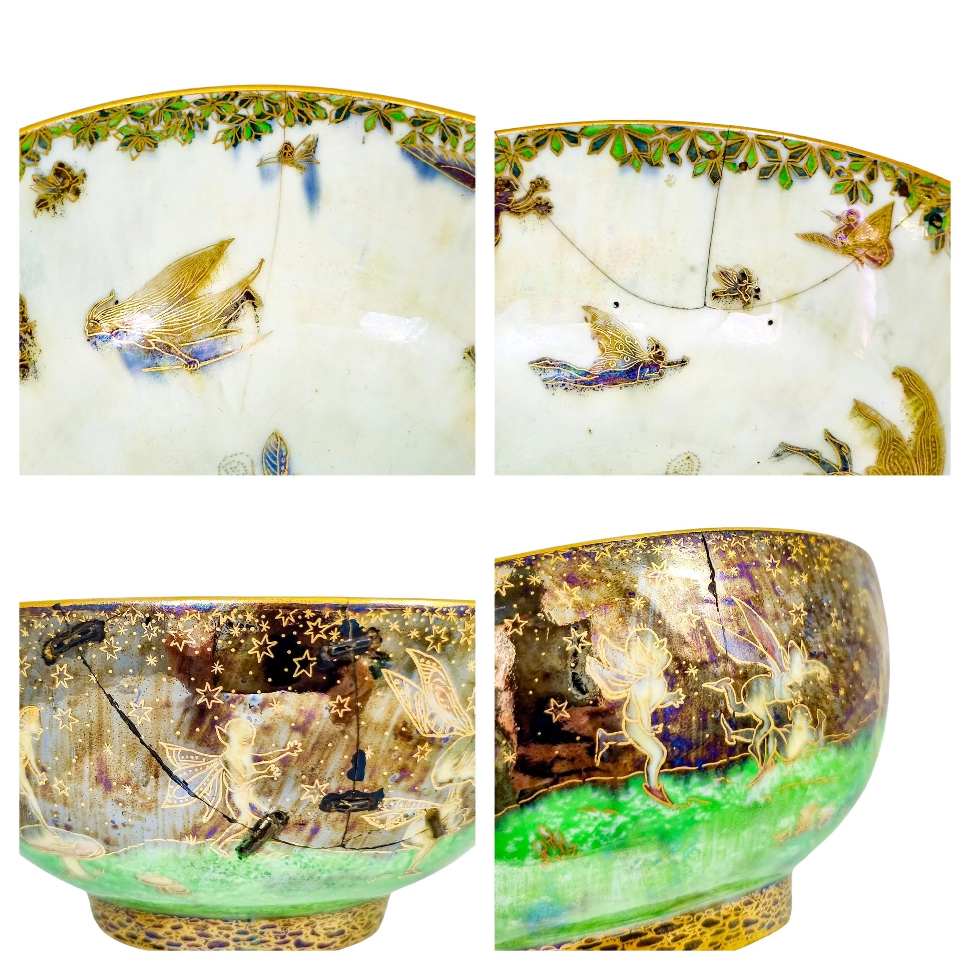 1920's Daisy Makeig Jones Wedgwood “Leapfrogging Elves” bowl