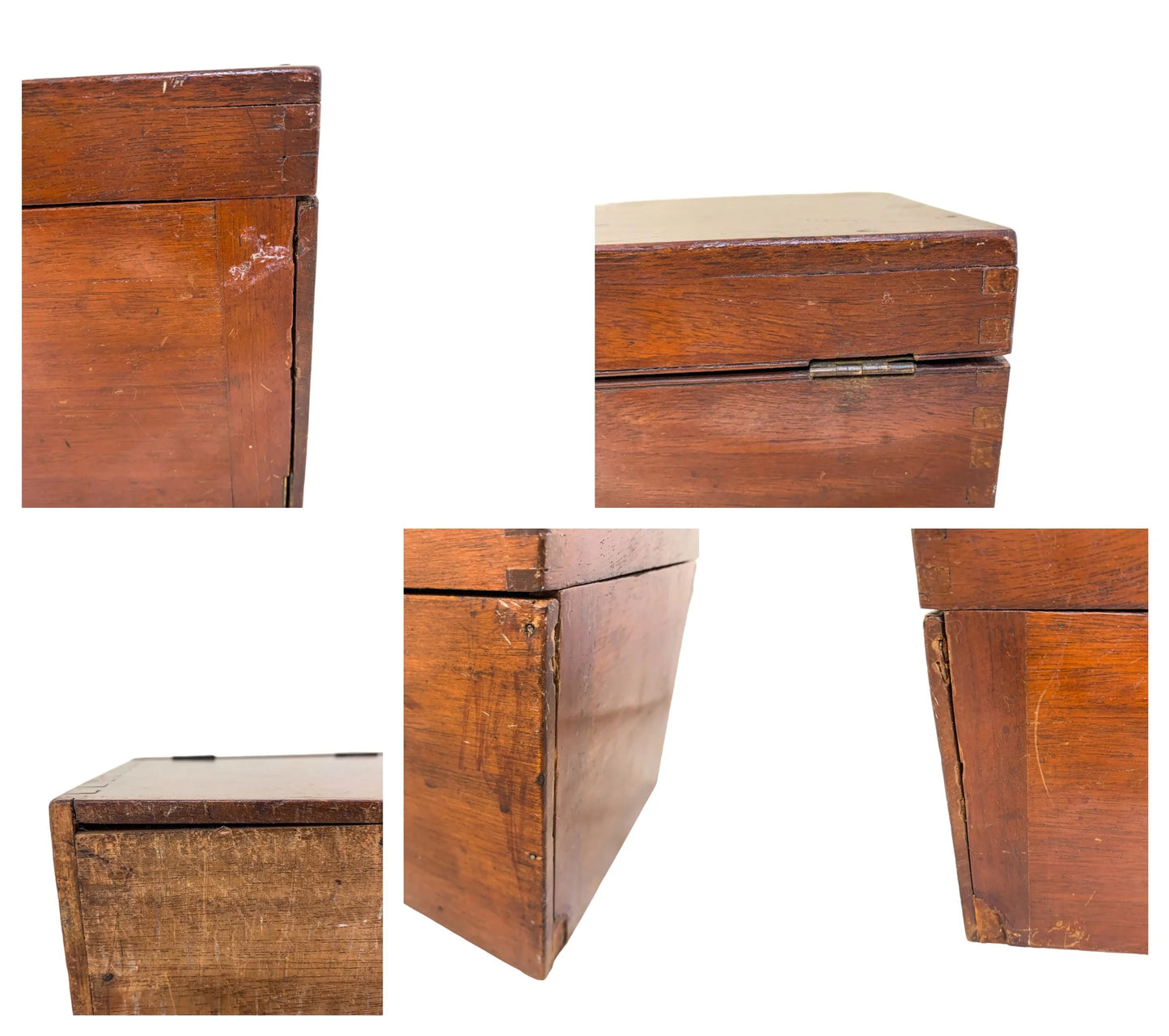 Late Victorian mahogany apothecary box / medicine chest with bottles