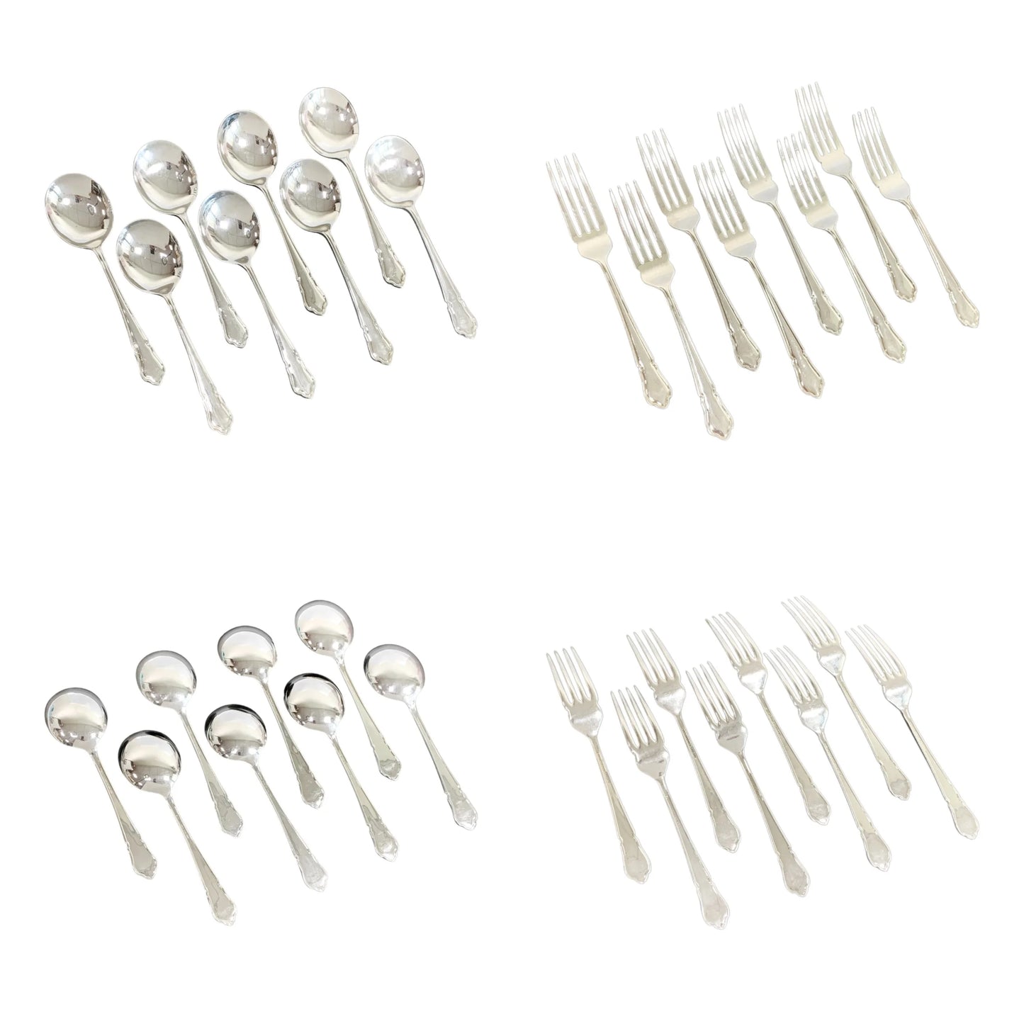 1940's George Butler cased Dubarry 77 piece 8 person cutlery canteen with fish flatware and turkey carving set