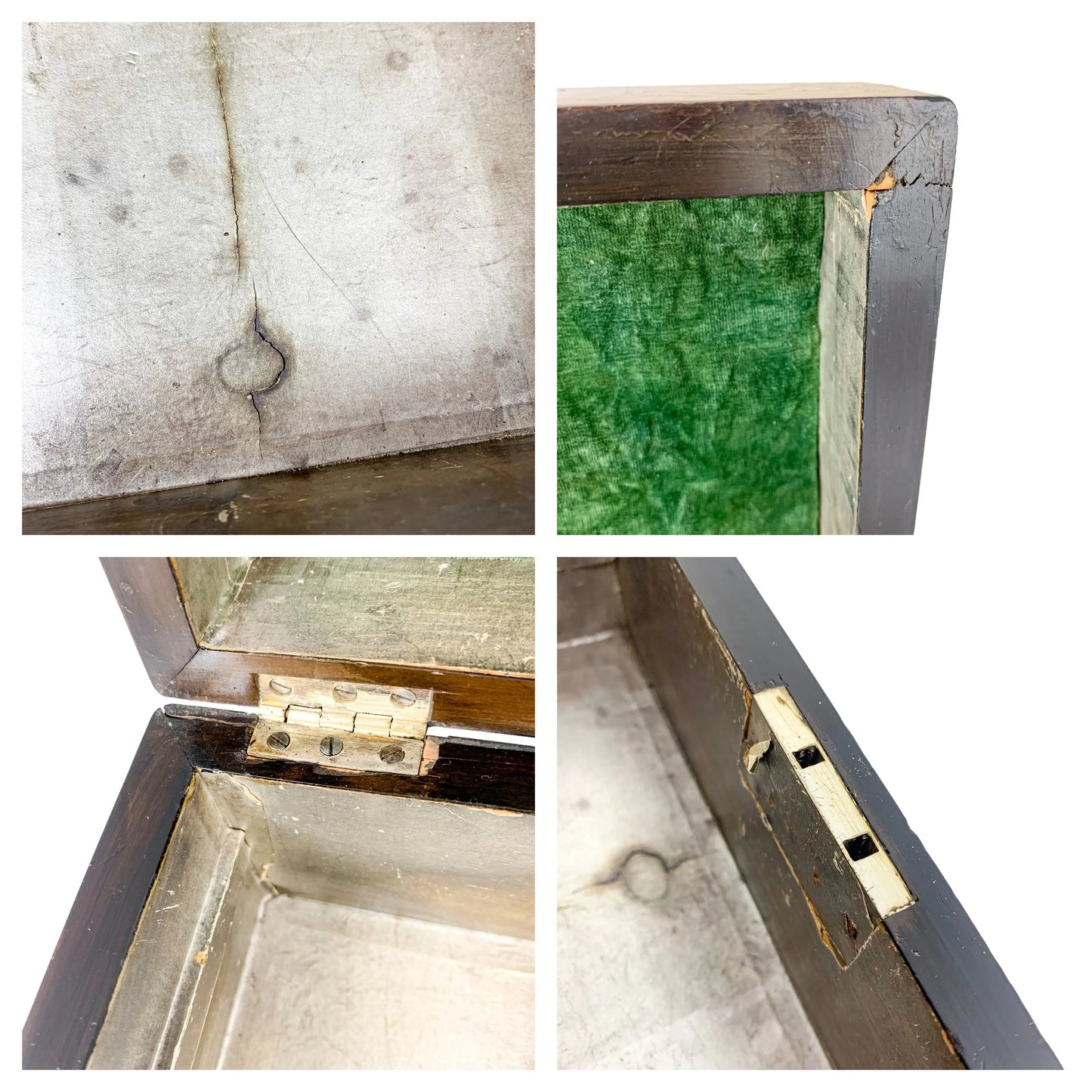 Victorian burr walnut jewellery workbox with lift-out tray and mother of pearl escutcheon