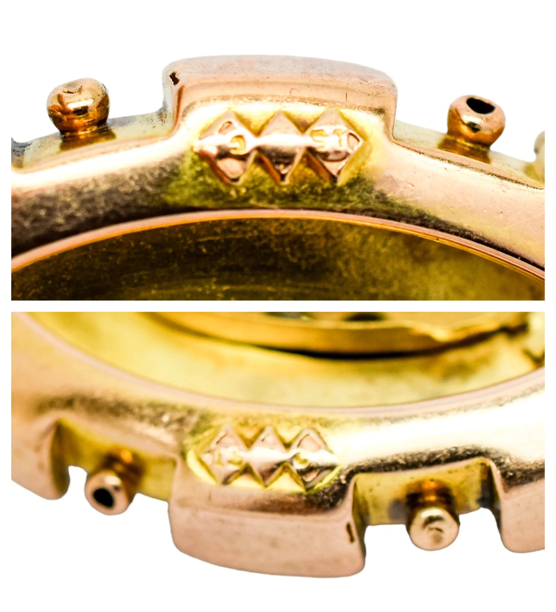 Victorian Etruscan Revival 15ct gold locket brooch, 0.6ct Old-cut diamonds, 13.22g