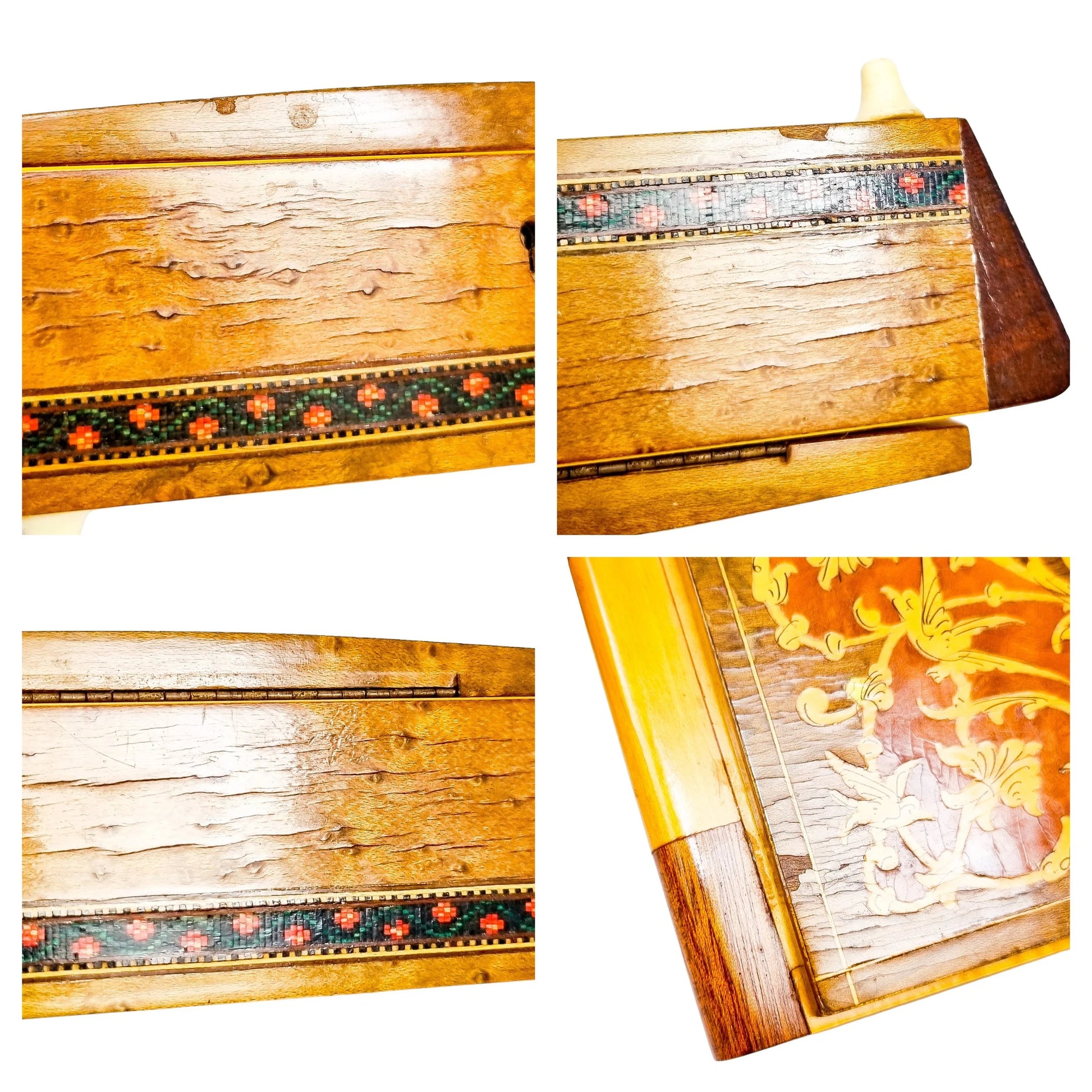 Art Deco Sorrento sarcophagus jewellery box with internal mirror