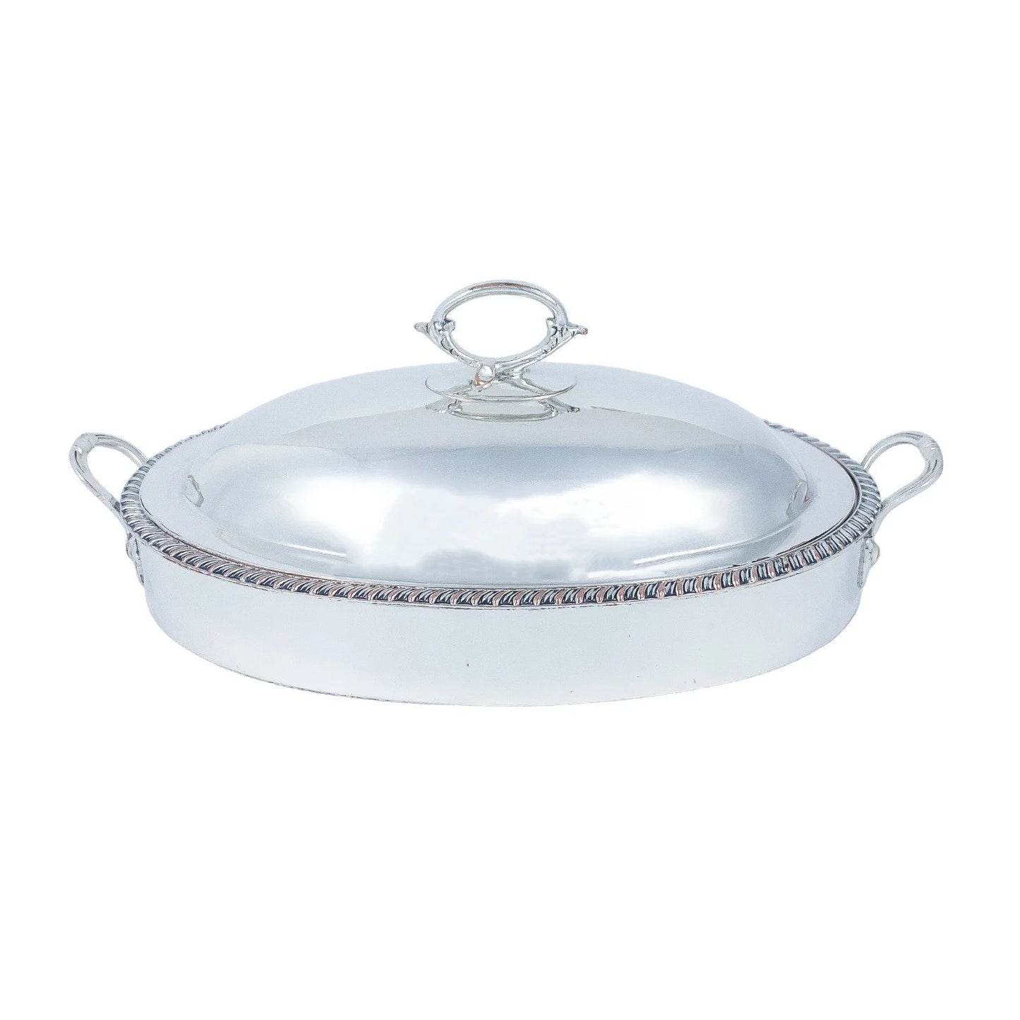 1820's Regency Old Sheffield silver on copper serving entrée chafing warming dish