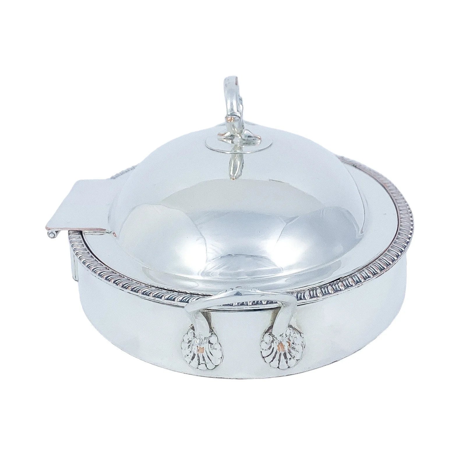 1820's Regency Old Sheffield silver on copper serving entrée chafing warming dish