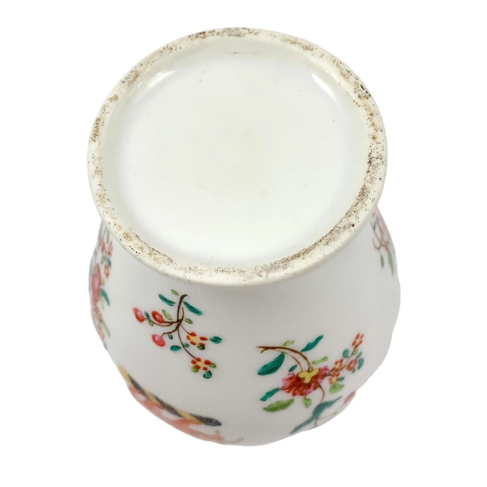19th century Edmé Samson armorial porcelain baluster vase with lion crest in Chinese export style