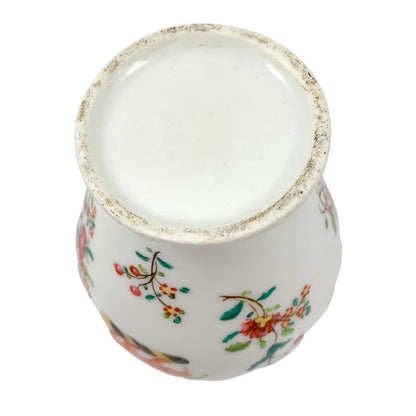 19th century Edmé Samson armorial porcelain baluster vase with lion crest in Chinese export style