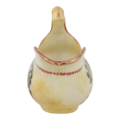 Georgian Princess Charlotte Royal commemorative Staffordshire lustre pottery jug/creamer