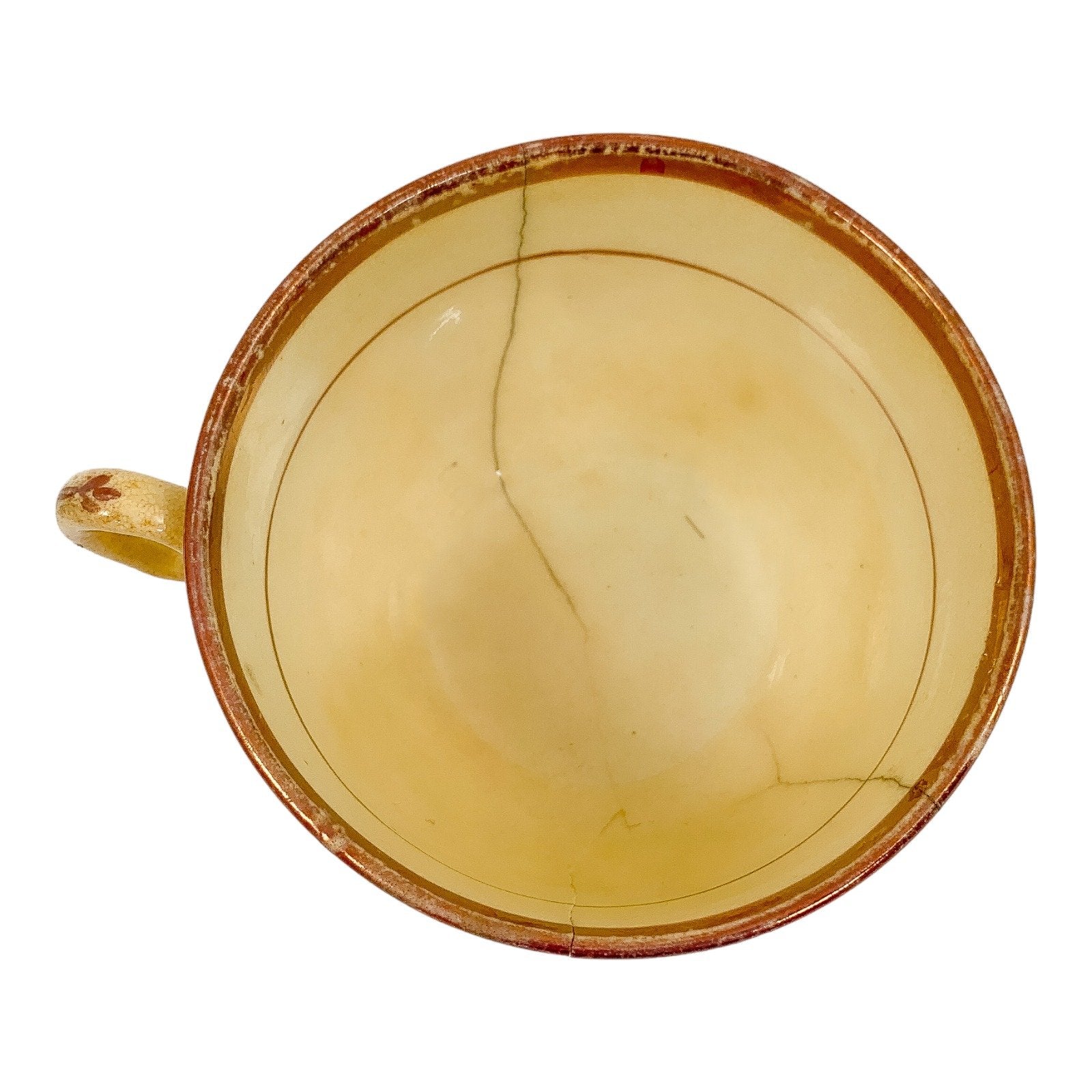 Georgian Staffordshire pink lustre cup in memory of Princess Charlotte, 1817