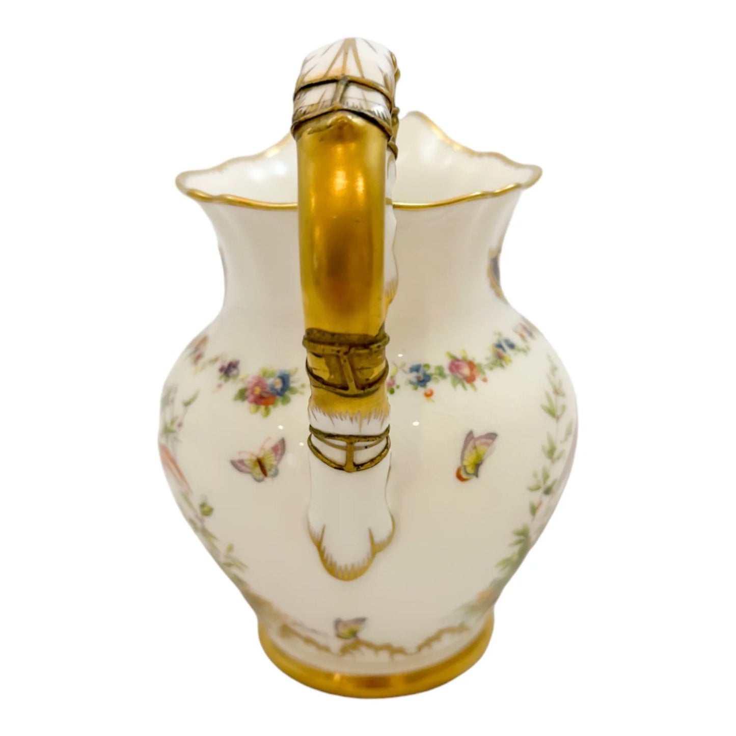 Edwardian Royal Doulton porcelain "Bird of Paradise" jug