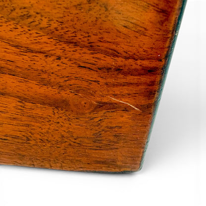 Victorian burr walnut fitted vanity box with secret mirror and drawer