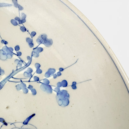 Meiji period Arita blue and white charger with pheasant