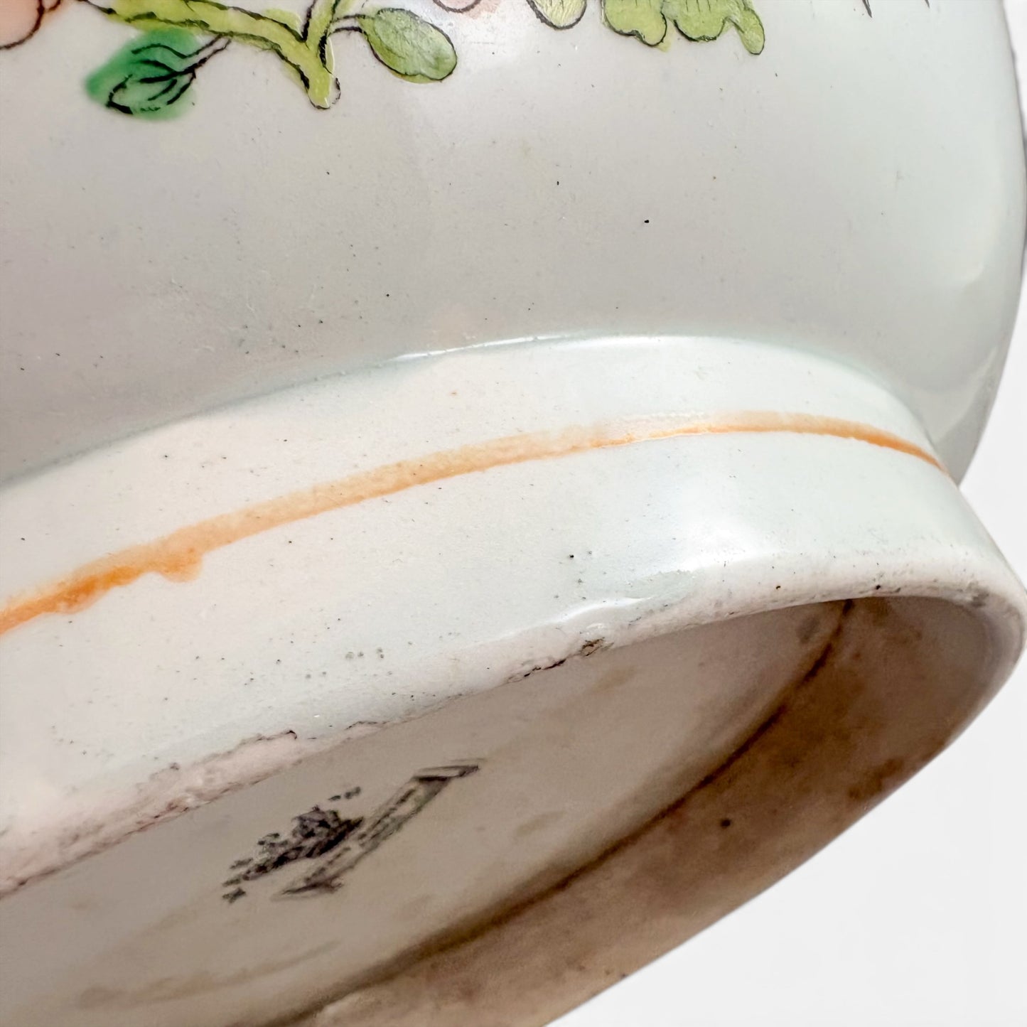 Masons ironstone punch bowl, circa 1815-1840, Grasshopper