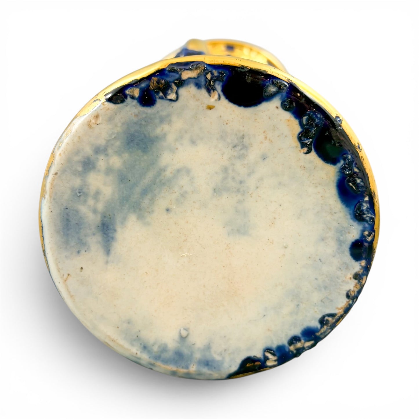Georgian Mason's Ironstone vase in cobalt blue and gilt