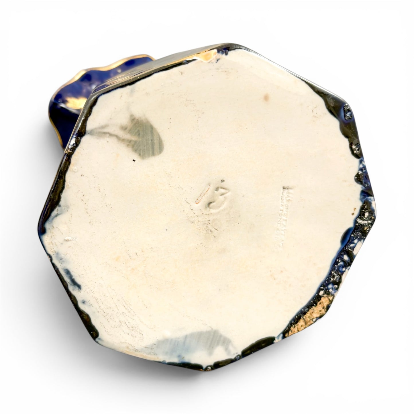 Mason's Ironstone jugs, Georgian, cobalt blue and gilt