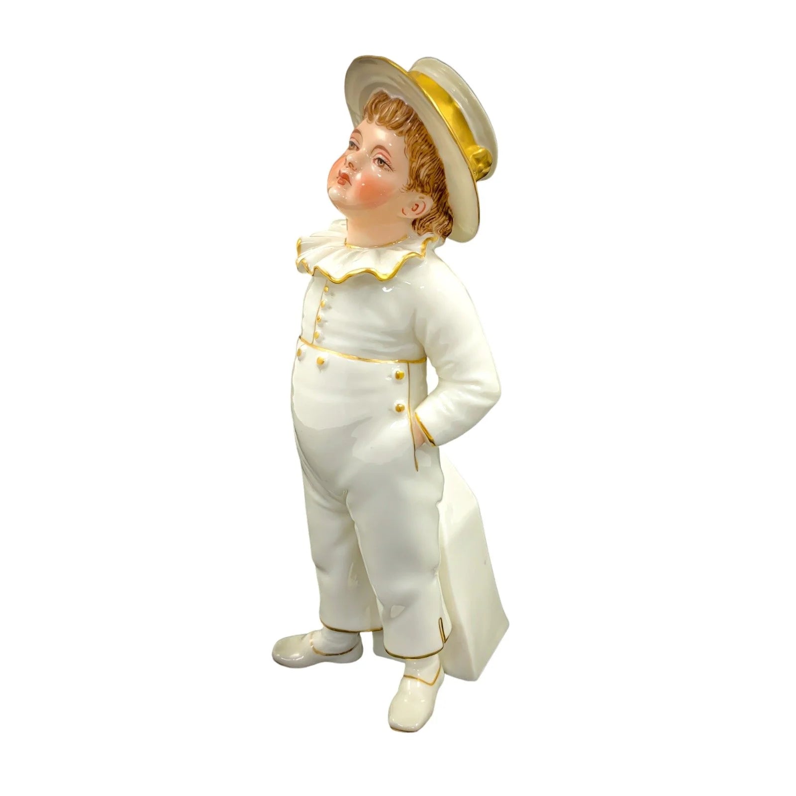 Royal Worcester sugar shaker in the shape of a young boy