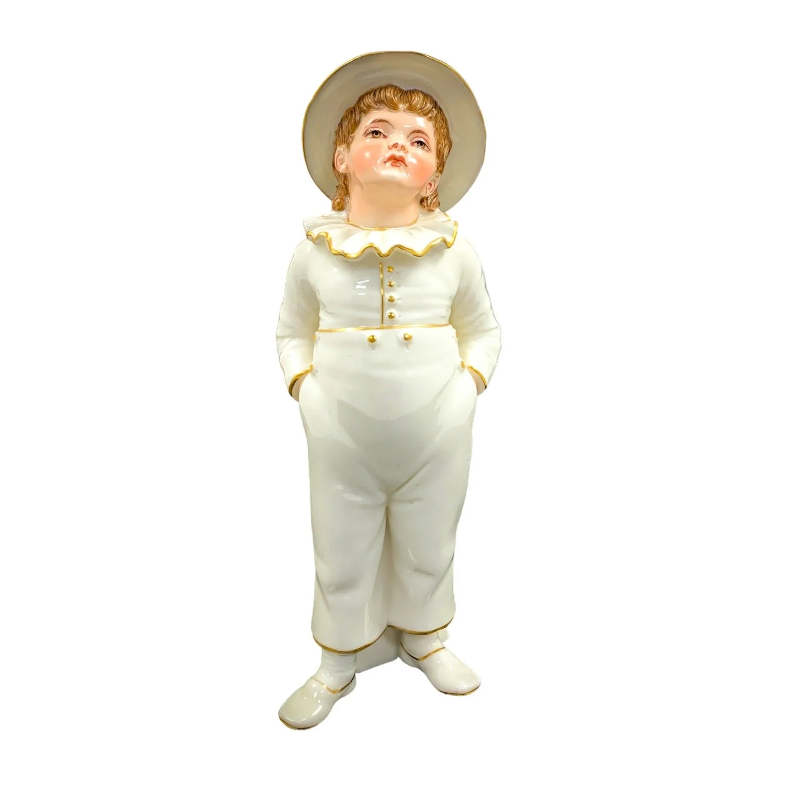 Royal Worcester sugar shaker in the shape of a young boy