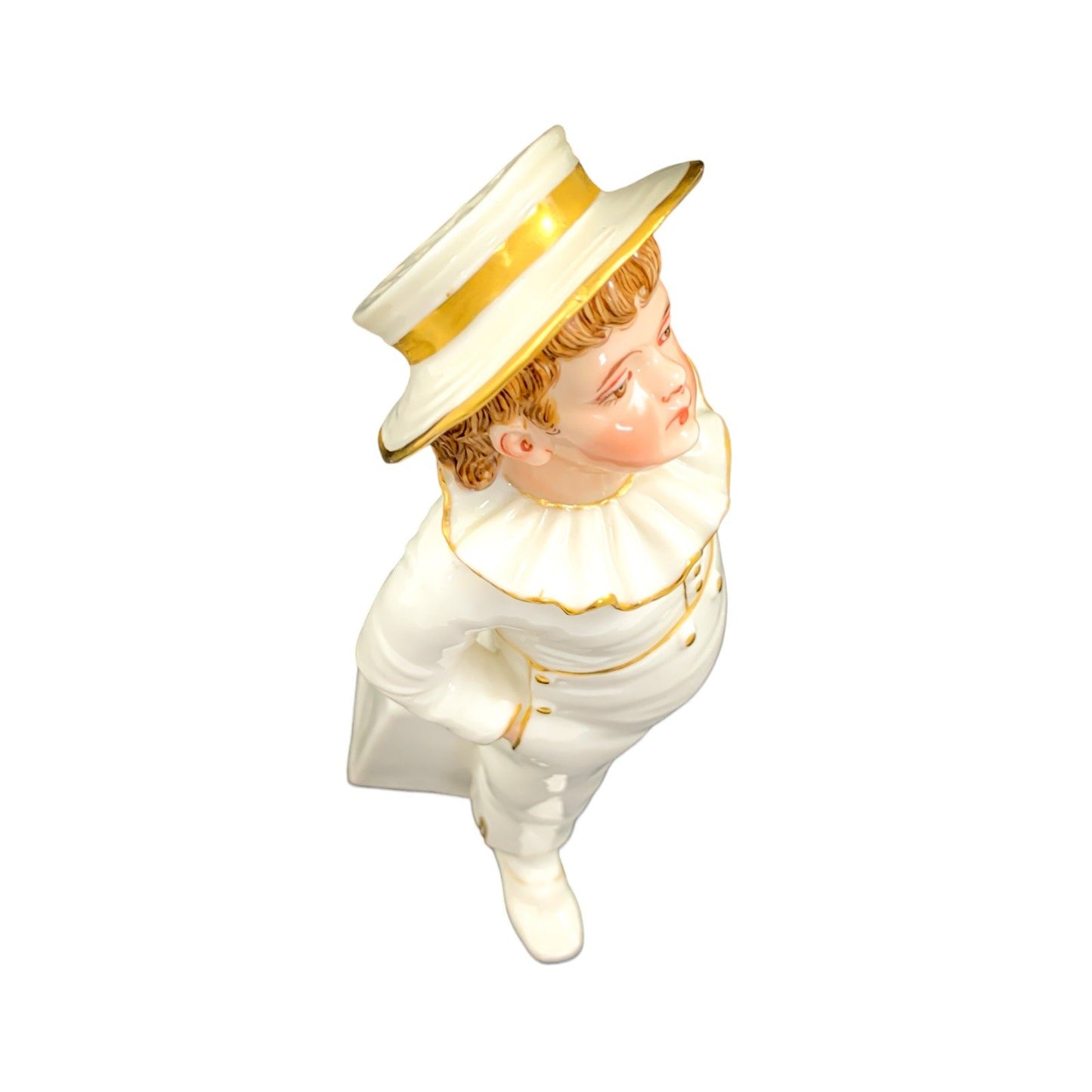 Royal Worcester sugar shaker in the shape of a young boy