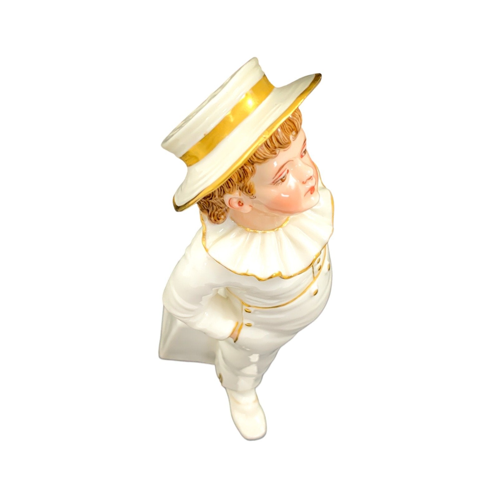 Royal Worcester sugar shaker in the shape of a young boy