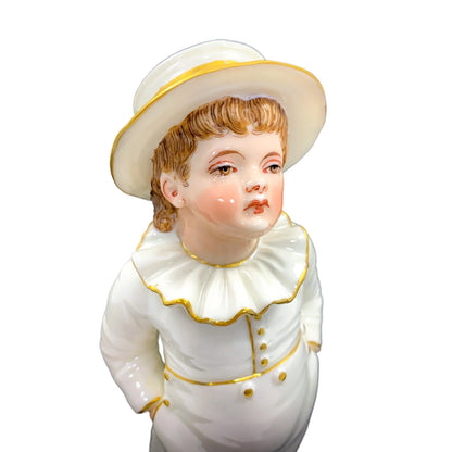 Royal Worcester sugar shaker in the shape of a young boy
