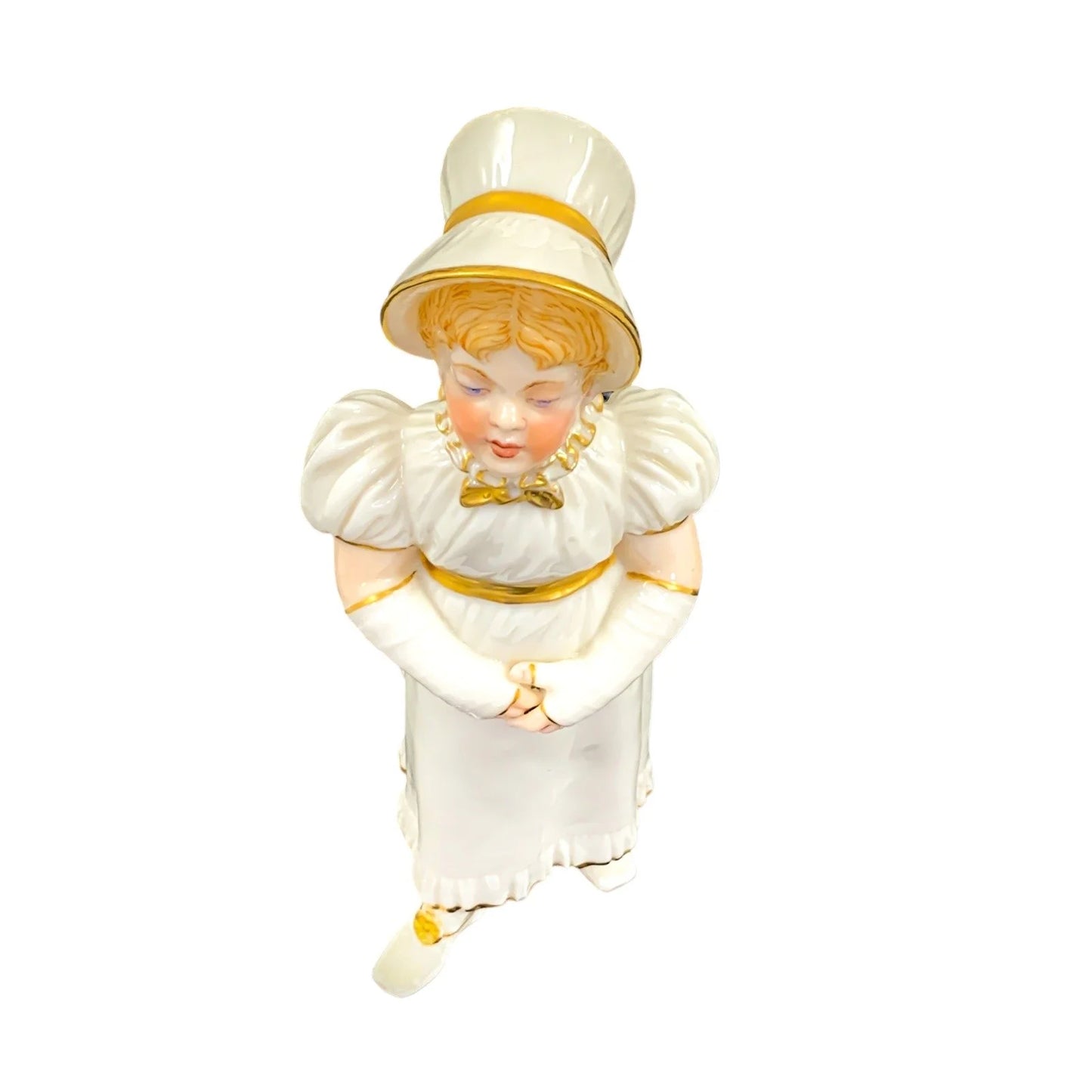 Royal Worcester sugar shaker in the form of a young girl