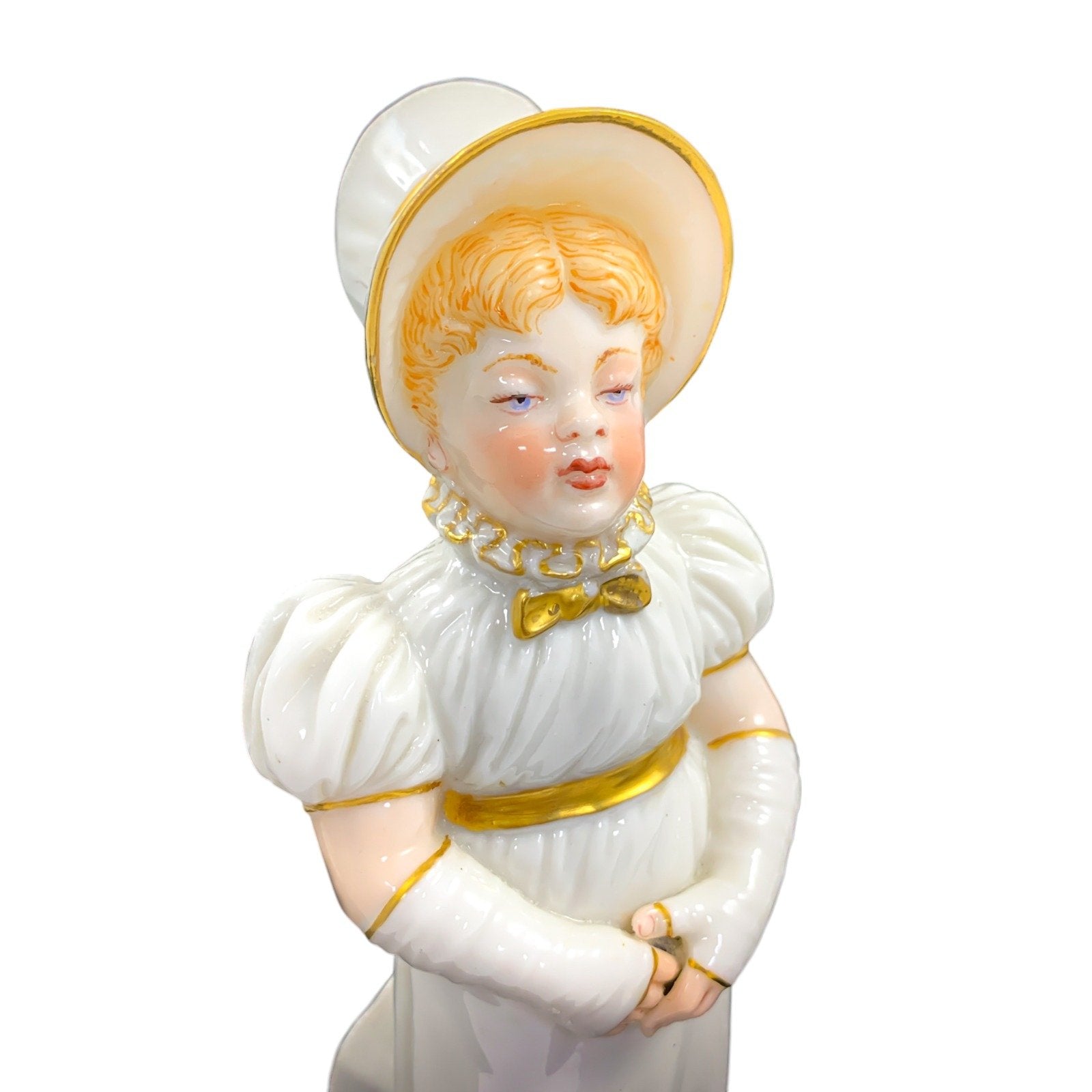 Royal Worcester sugar shaker in the form of a young girl