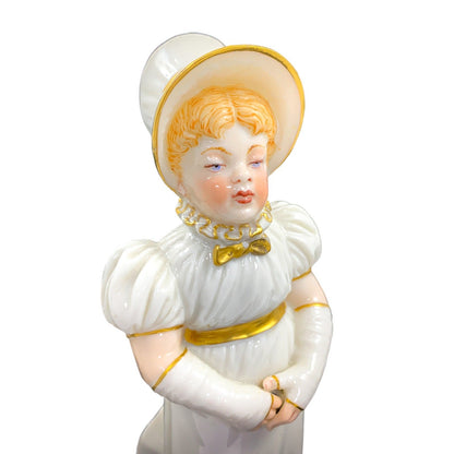Royal Worcester sugar shaker in the form of a young girl
