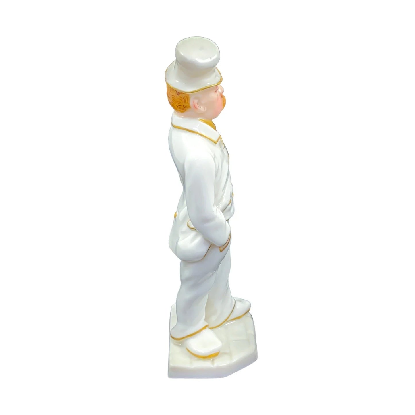 Royal Worcester James Hadley "Down and Out" porcelain menu holder figurine of "The Toff"