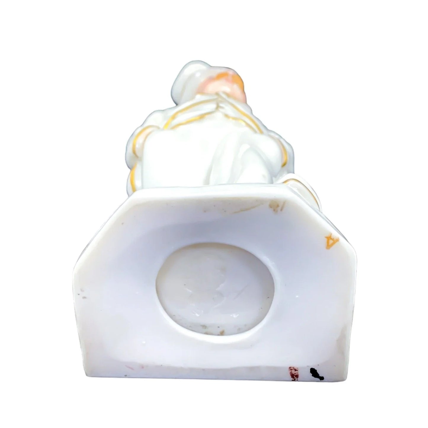 Royal Worcester James Hadley "Down and Out" porcelain menu holder figurine of "The Toff"