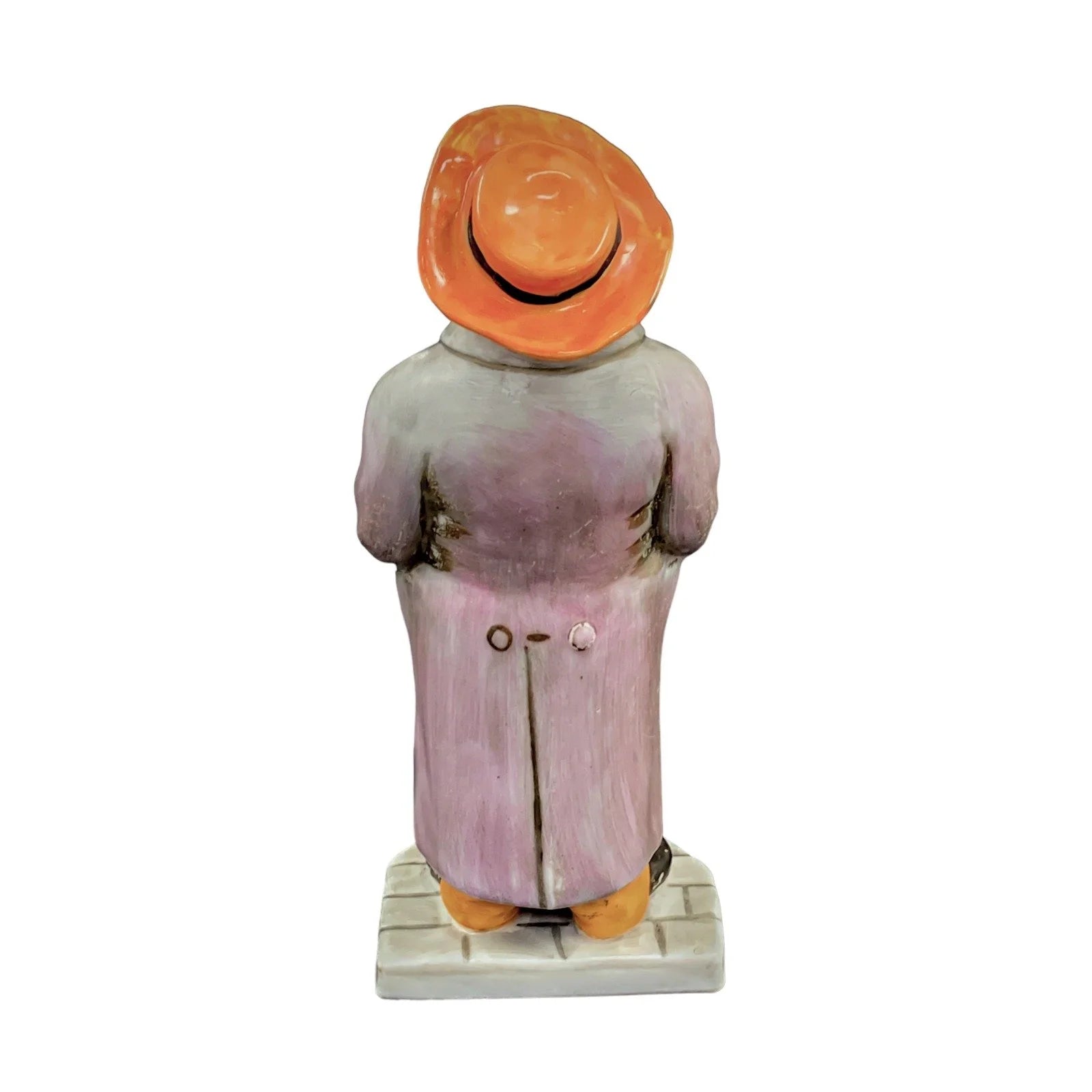 Victorian Royal Worcester James Hadley "Down and Out" porcelain menu holder figurine of "The Cabbie"