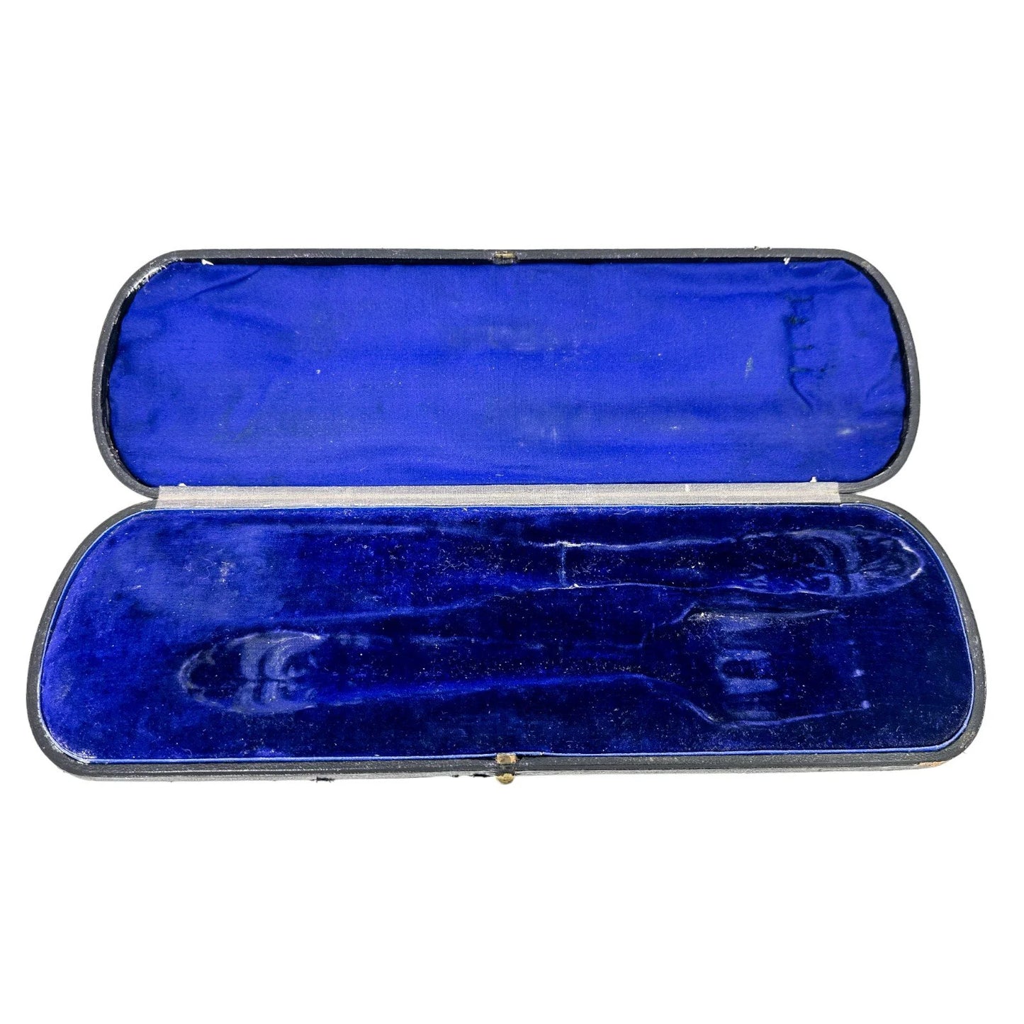 Victorian cased sterling silver fish serving set in Art Nouveau design