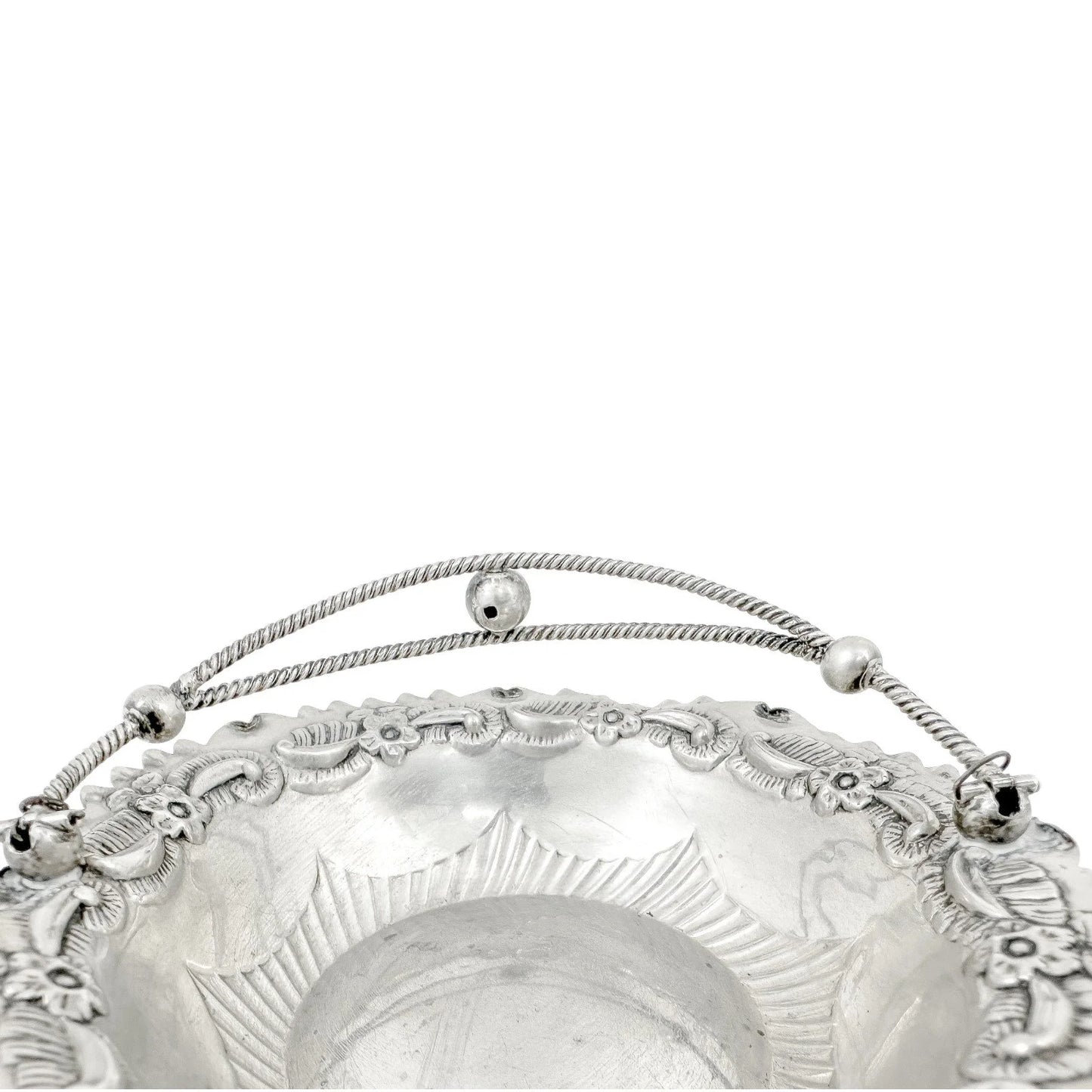 Victorian sterling silver sweetmeat dish / bonbon basket