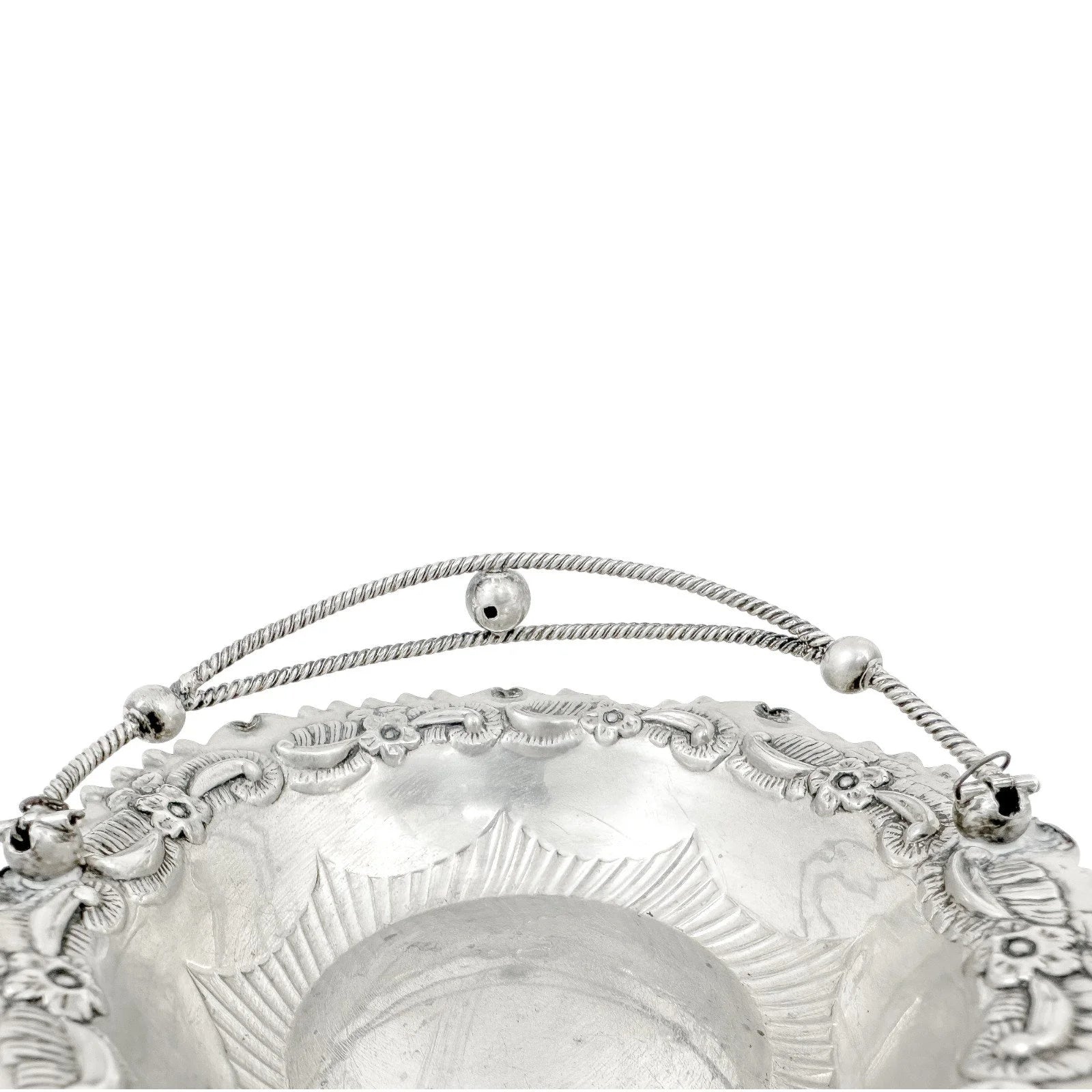 Victorian sterling silver sweetmeat dish / bonbon basket