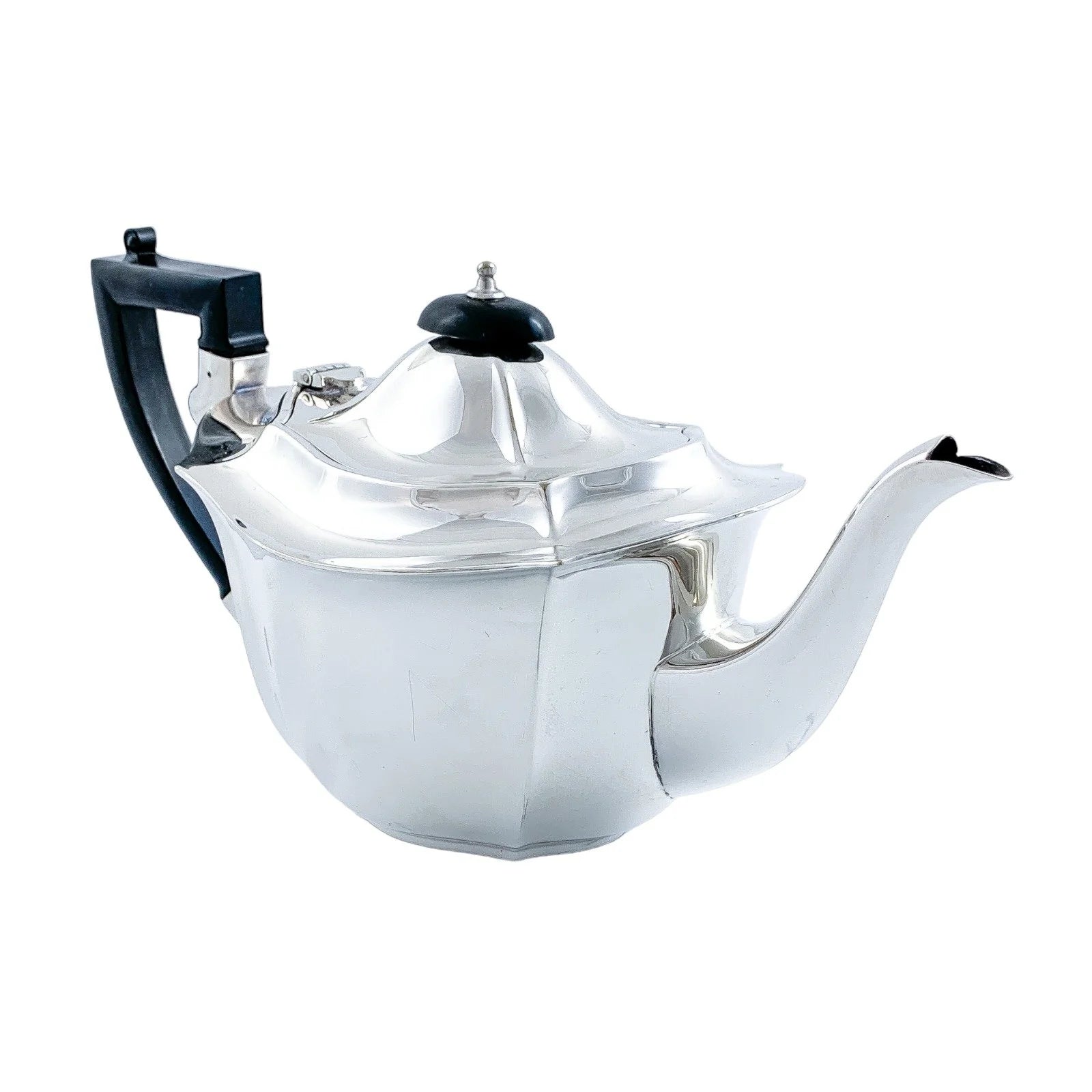 Art Deco 1920's three-piece silver plated tea set
