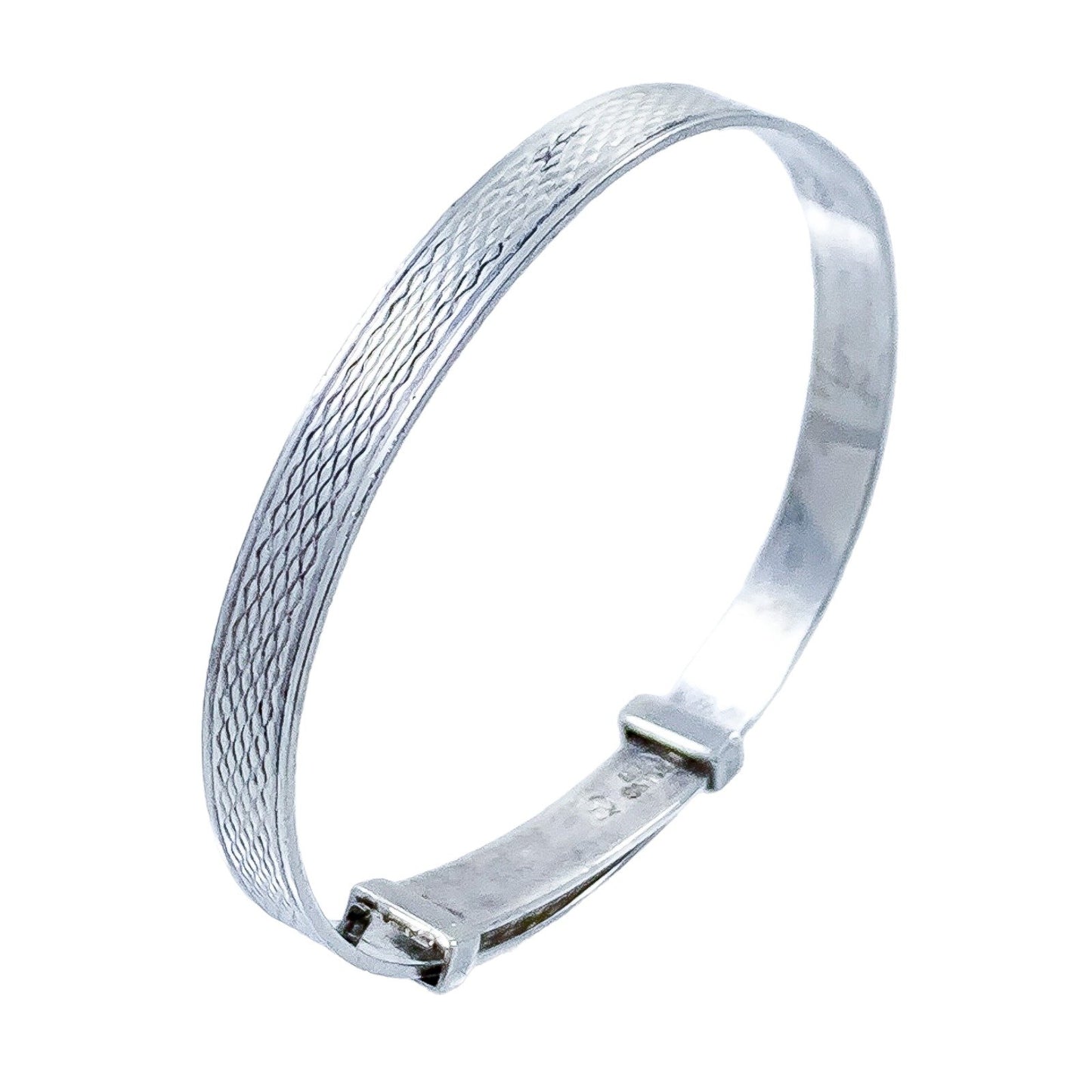 Vintage 1930s Art Deco sterling silver child’s buckle bracelet, USA