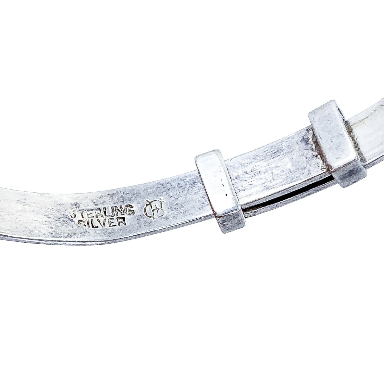 Vintage 1930s Art Deco sterling silver child’s buckle bracelet, USA