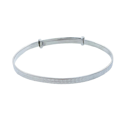 1930s Art Deco sterling silver child’s expandable buckle bracelet by Henry Griffith & Sons