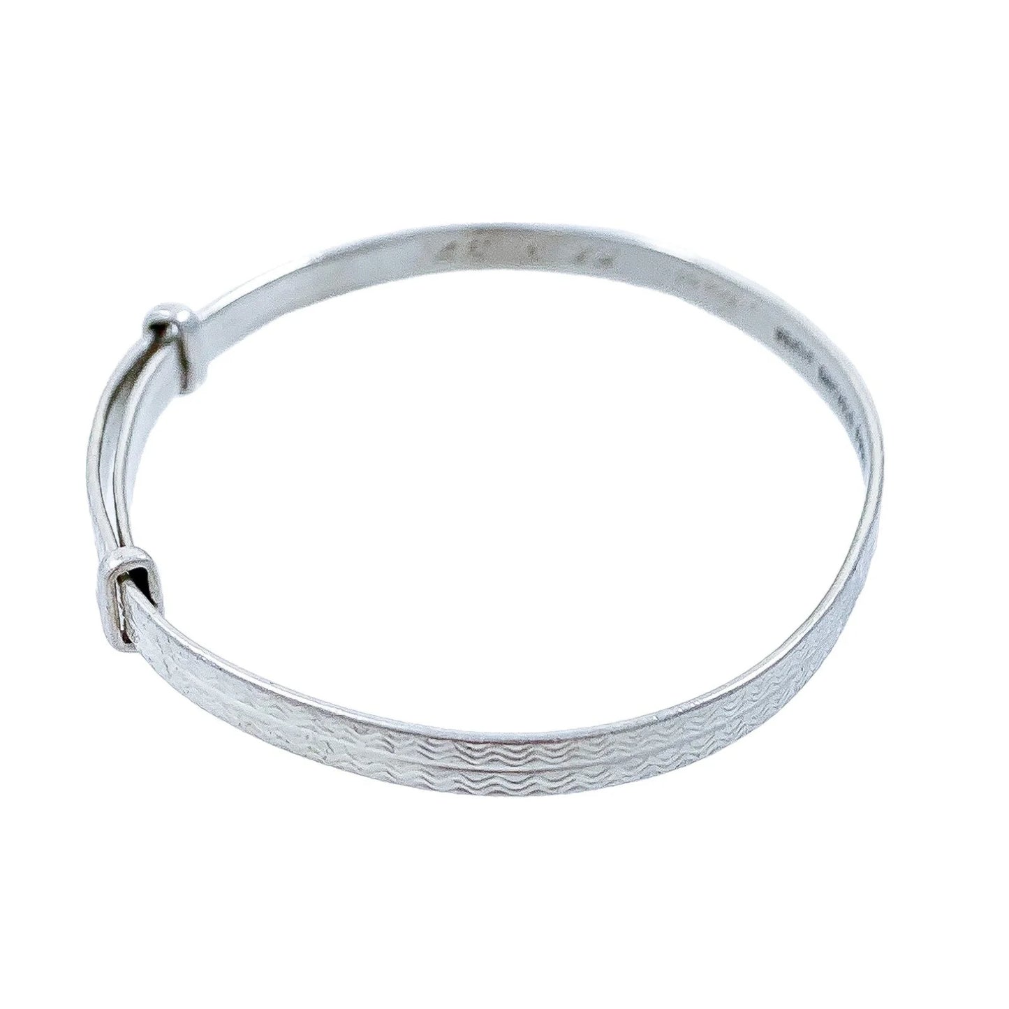 1930s Art Deco sterling silver child’s expandable buckle bracelet by Henry Griffith & Sons