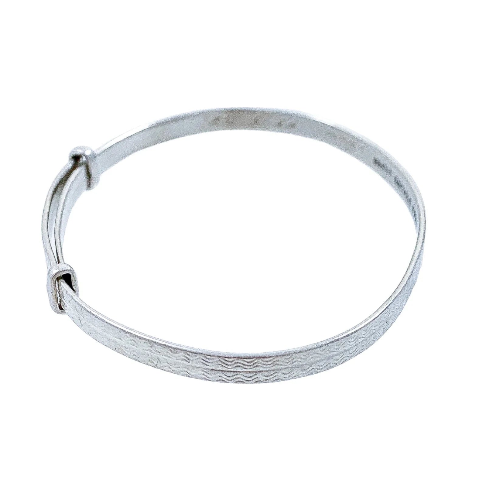 1930s Art Deco sterling silver child’s expandable buckle bracelet by Henry Griffith & Sons