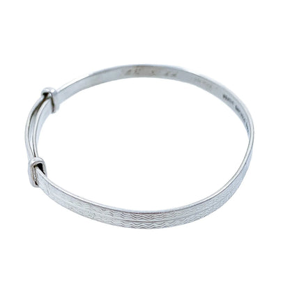 1930s Art Deco sterling silver child’s expandable buckle bracelet by Henry Griffith & Sons