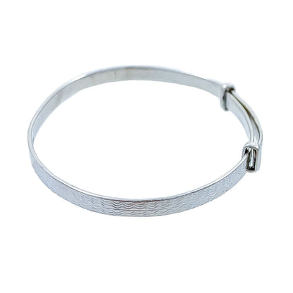 1930s Art Deco sterling silver child’s expandable buckle bracelet by Henry Griffith & Sons